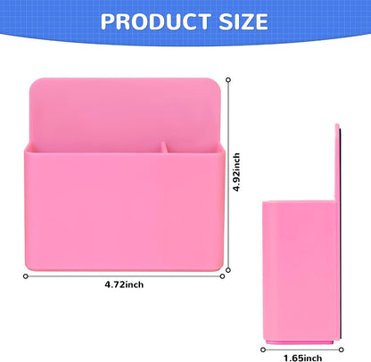 Magnetic Dry Erase Marker Holder - Multi-Surface Pen & Marker Holder for Fridge, Whiteboard, Locker - School, Office, Home - 1 Pack, Black