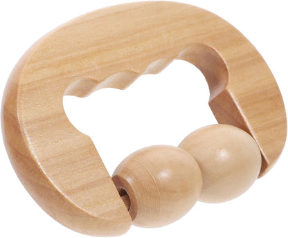 FOMIYES Wooden Foot Roller Tool for Relaxation Portable Massage Device for Face Neck Shoulder Foot Back for Home Travel Use