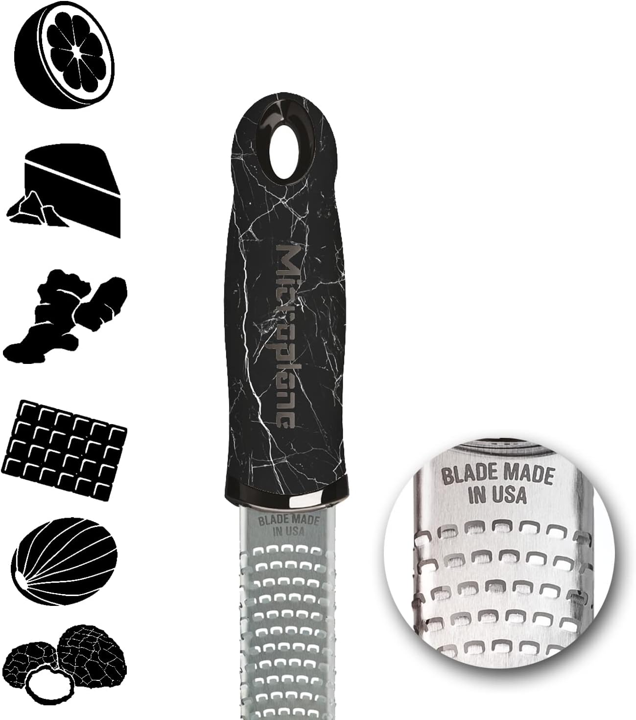 Premium Classic Series Zester - Lipstick Pink | Lemon Zester tool, Hard Cheese & Vegetable Grater | For Citrus, Parmesan Cheese, Garlic, Ginger, Nutmeg | Fine Stainless Steel Blade, Made in USA