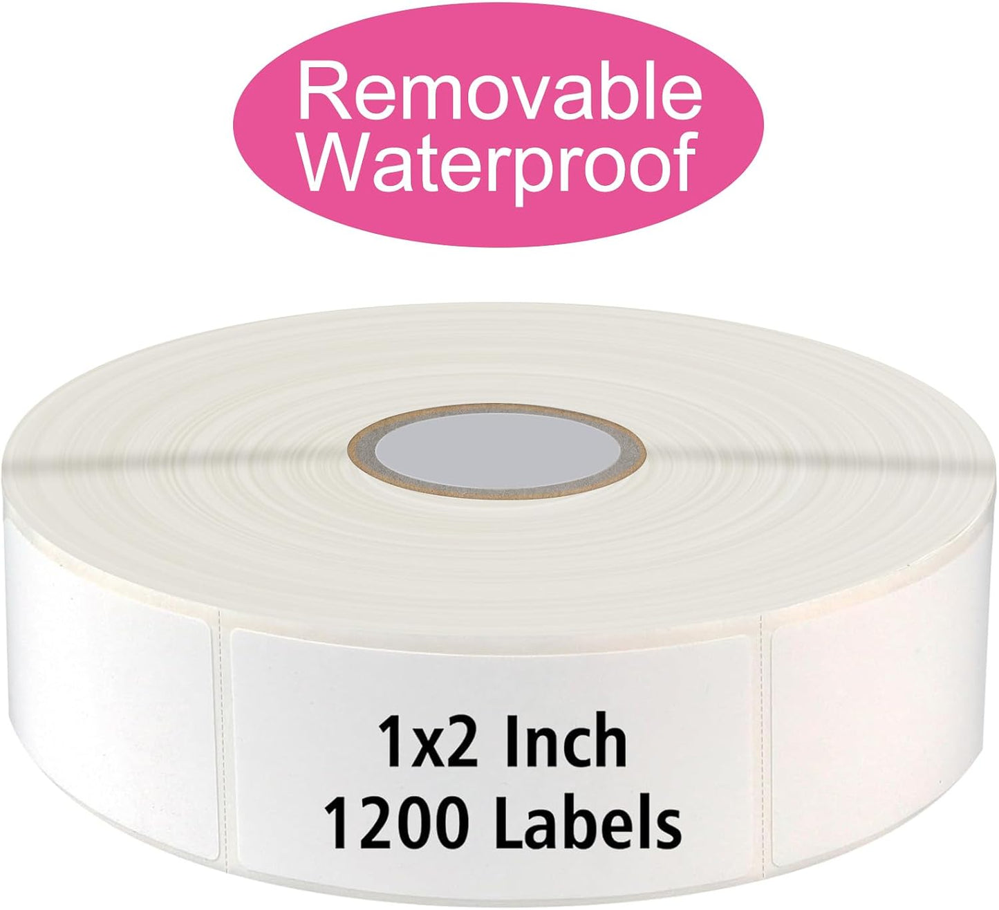 1200 Blank Removable Freezer Labels with Perforation Line for Easy Distribution and Use. Waterproof and Oil-Resistant, Suitable for Food Containers, Jars, and Kitchen Organization.(1 "x 3")