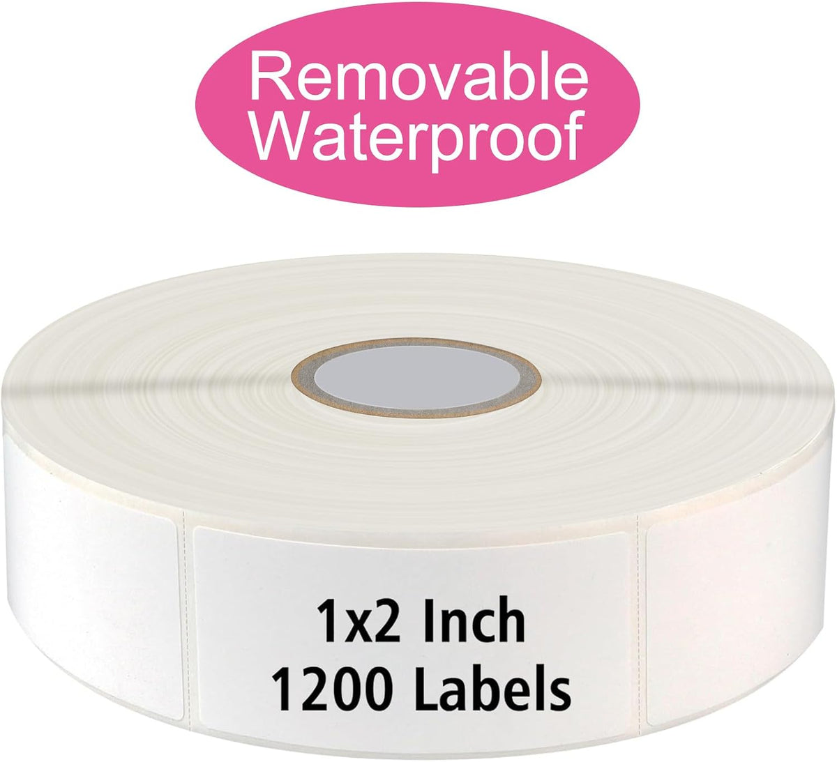 1200 Blank Removable Freezer Labels with Perforation Line for Easy Distribution and Use. Waterproof and Oil-Resistant, Suitable for Food Containers, Jars, and Kitchen Organization.(1 "x 3")