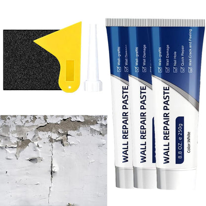 2026 New Wall Mending Agent,Drywall Patch Repair Kit with Scraper,White Spackle Wall Repair Paste Wall Repair Agent Tile Gap Filler for Holes & Cracks Nail Holes, Dents & Small Damage. (1 Pcs)