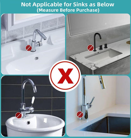 30 Inch Sink Splash Guard, Large Size Kitchen Sink Splash Guard, Longer Silicone Faucet Handle Drip Catcher Tray for Kitchen Countertop, Bathroom, Farmhouse (Black)