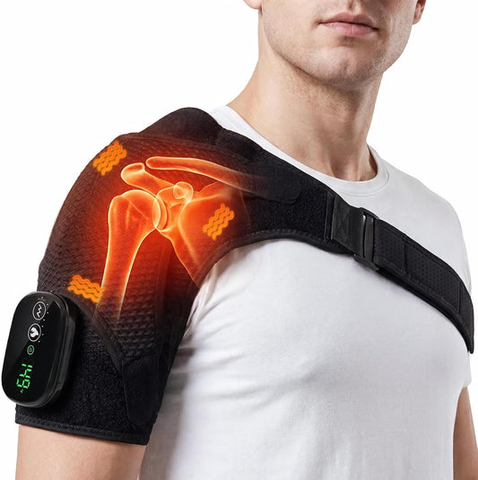 Shoulder Massager for Pain Relief & Rotator Cuff Shoulder Heating Pad