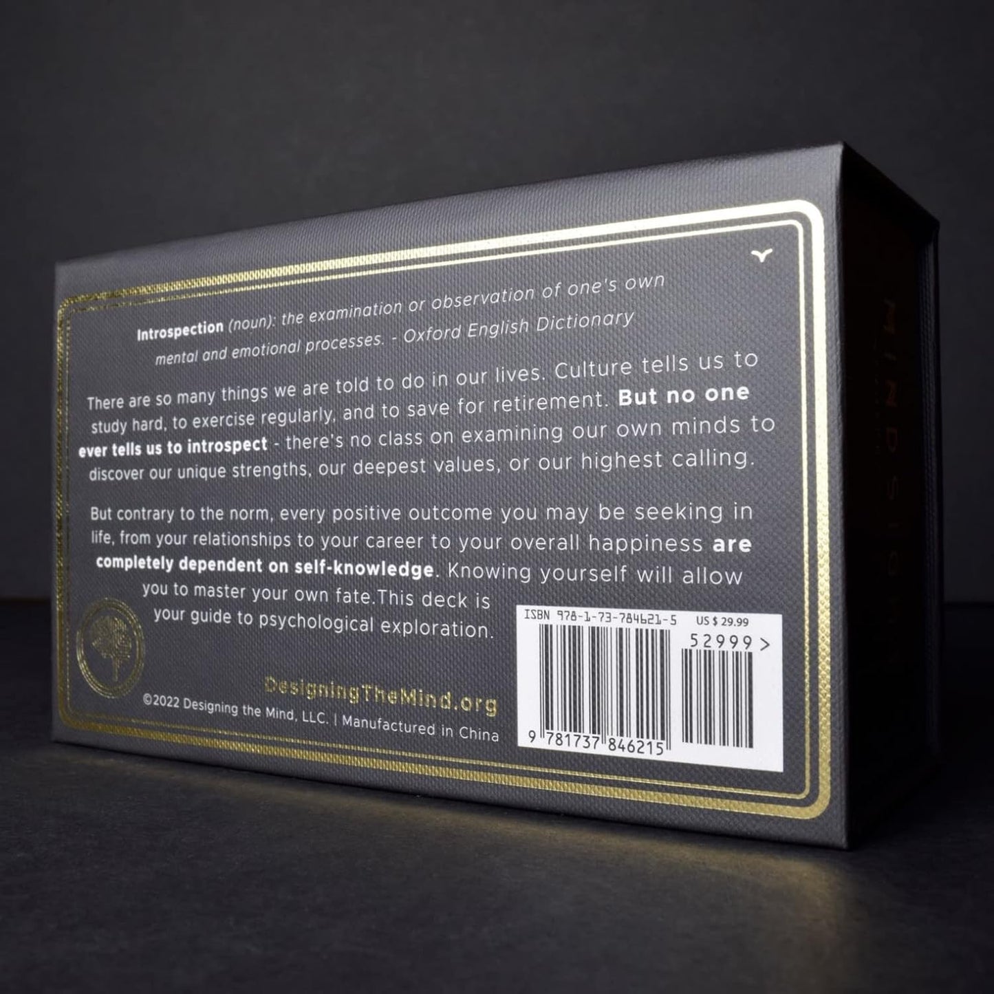 Mindsight: Introspection Cards - 81 Exercises for Self-Awareness, Philosophical Conversation, and Life Affirmation, Daily Positive Affirmations, Guided Mindfulness Journal with Prompts for Men & Women