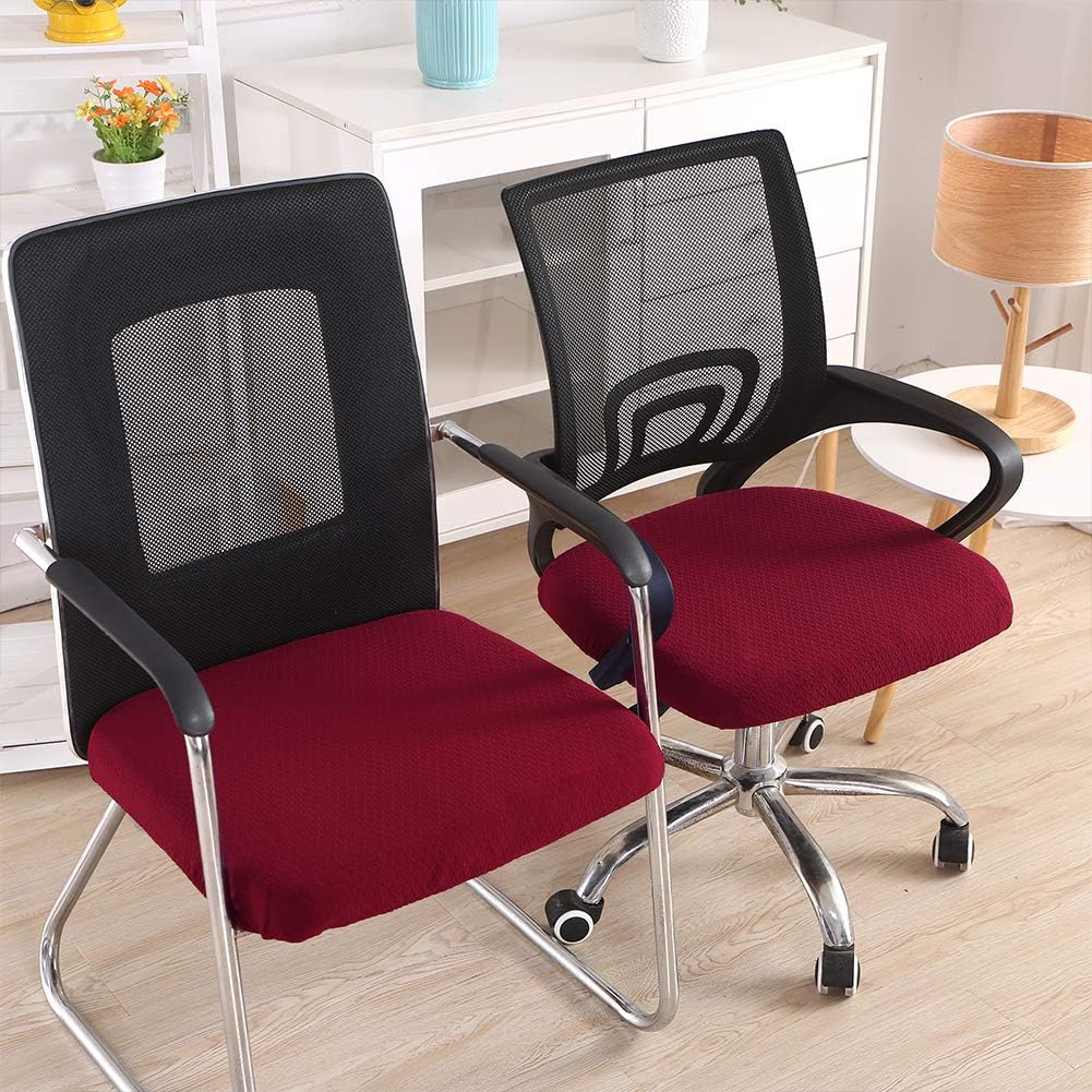 Smiry Office Computer Chair Armrest Covers, 2PCs Anti-dust Arm Rest Pad | Removable Washable Desk Chair Arm Pad Covers, Grey