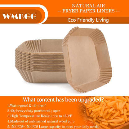 WMKGG Silicone Air Fryer Liners, 2PCS Air Fryer Silicone Liners | Reusable Rectangular Non-Stick Basket Accessories for Ninja Foodi Dual DZ201/DZ401 8-10QT