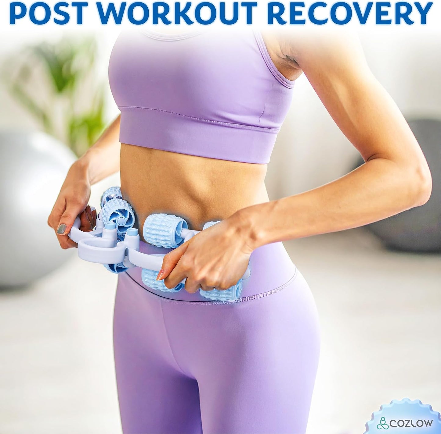 COZLOW Dual Sided Muscle Roller - Cellulite Massager for Arms and Legs - Flexible Massage Tool - Effective Sculpting Massage for Thighs, Butt