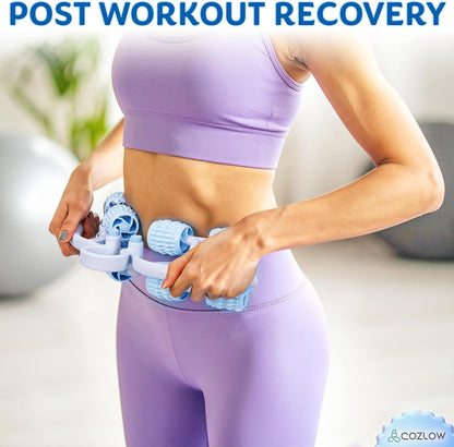 COZLOW Dual Sided Muscle Roller - Cellulite Massager for Arms and Legs - Flexible Massage Tool - Effective Sculpting Massage for Thighs, Butt