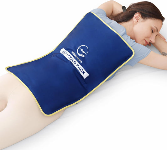 Extra Large Reusable Ice Pack for Injuries, Gel Ice Pack for Back Pain