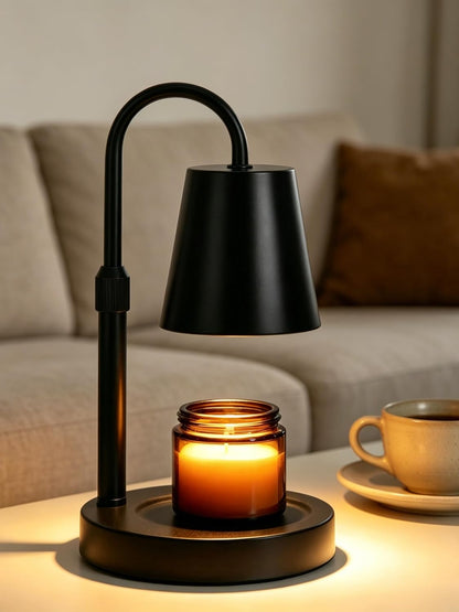 Dimmable Black Candle Warmer Lamp with Timer for Jar Candles