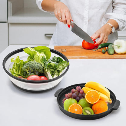 Microwave Splatter Cover for Food with Anti-Scald Base Plate and Handles, Large BPA-Free Silicone Vented Collapsible Guard Lid, Kitchen Essential Gadget for Meal Prep, 10.7 Inch(gray)