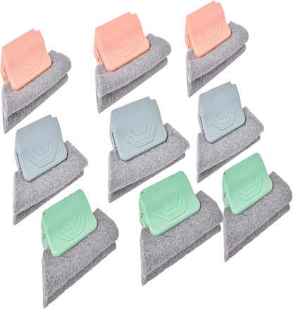 Magic Window Track Cleaner, Window Groove Cleaning Brush Tools Set, Cleaner Brushes for Window lides Gaps Tile Lines Shutter Slats Car Vents & Narrow Gaps (3PC Mix)