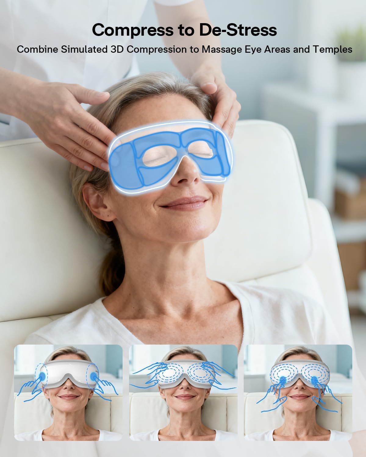 Eye Massager with Heat, Massaging Eye Mask, Eye Care Device
