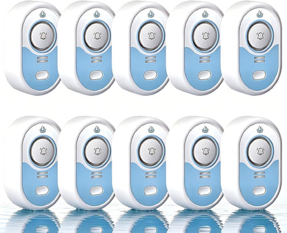 Water Leak Detector with Loud Alarm, 100dB Siren & LED Flash, Water Sensor Alarm for Home, Basement, Sump Pump, Kitchen, Bathroom, RV, Water Heater, Indoor Outdoor 5-Pack