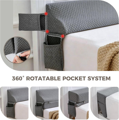 Bed Wedge Gap Filler Queen Size, Wedge Pillow for Headboard Gap, 60×10×6 in