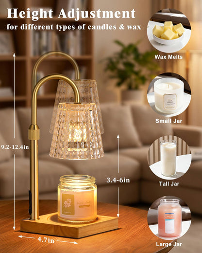 Hong-in Candle Warmer Lamp with Timer, House Warming Gifts New Home Decor