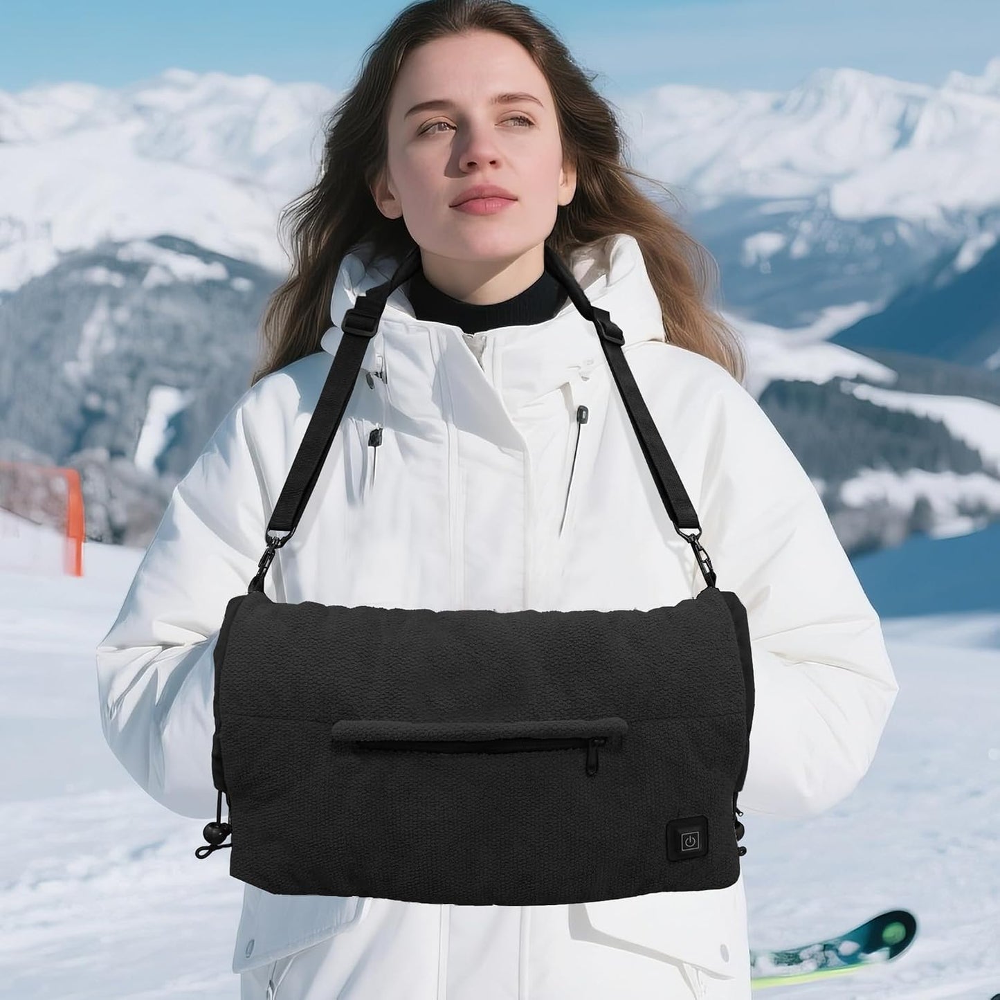 Heated Hand Warmer Pouch, Portable Electric Heated Hand Muff, Heated Gloves for Women, Men, Kids, Hunting,Fishing,Camping,Golf & Xmas Gifts（No-Battery）