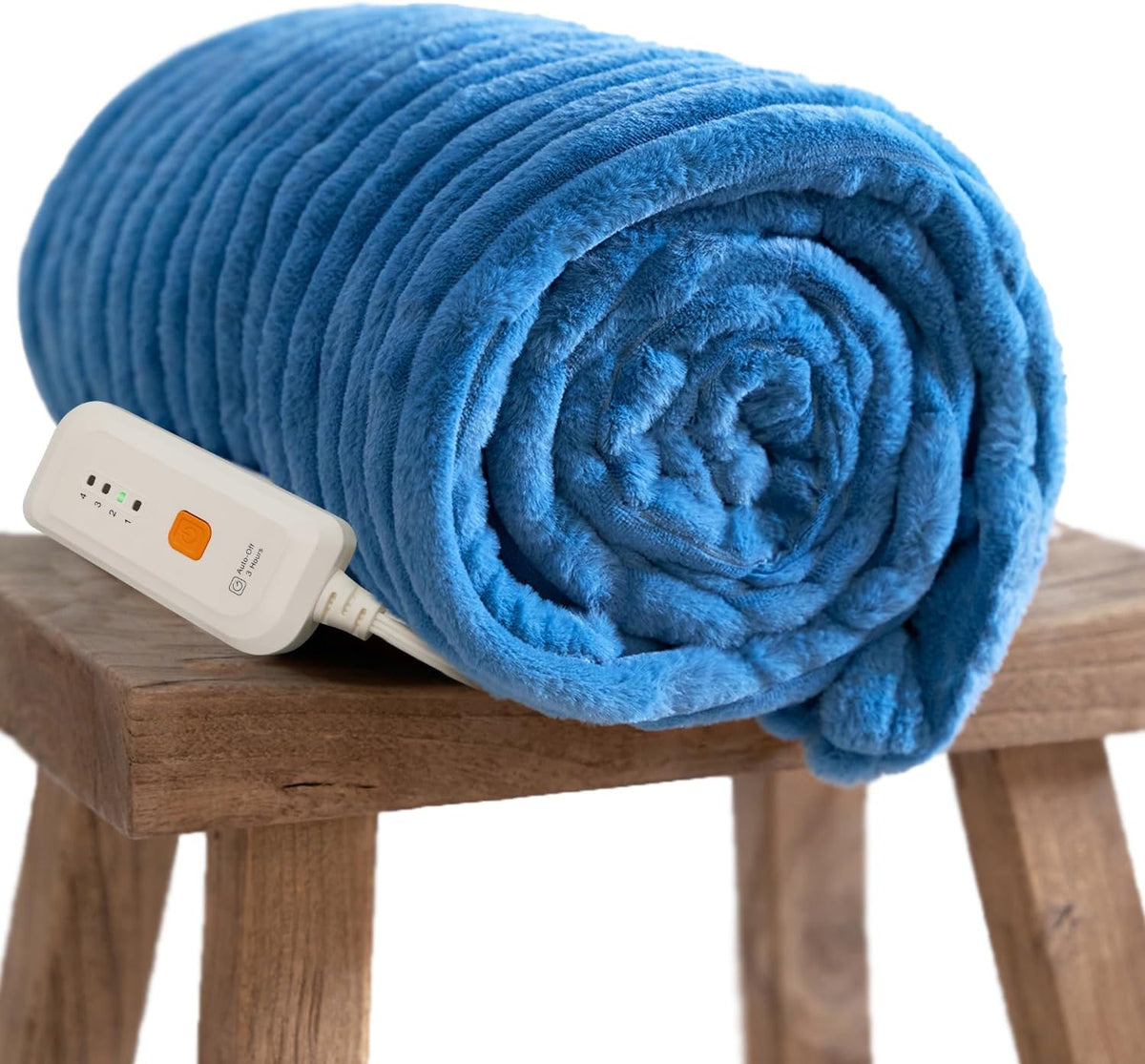 GOTCOZY Heated Blanket-Soft Plush Electric Blanket 50"X60"(Grey)