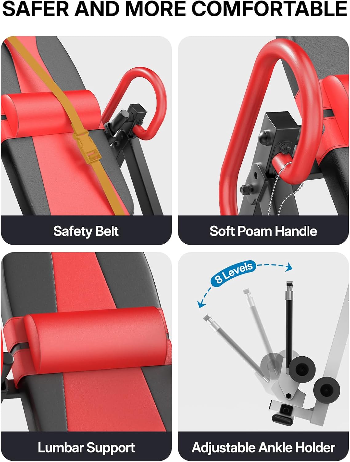 YOLEO Gravity Inversion Table for Back Pain Relief 2026 New Inversion Table