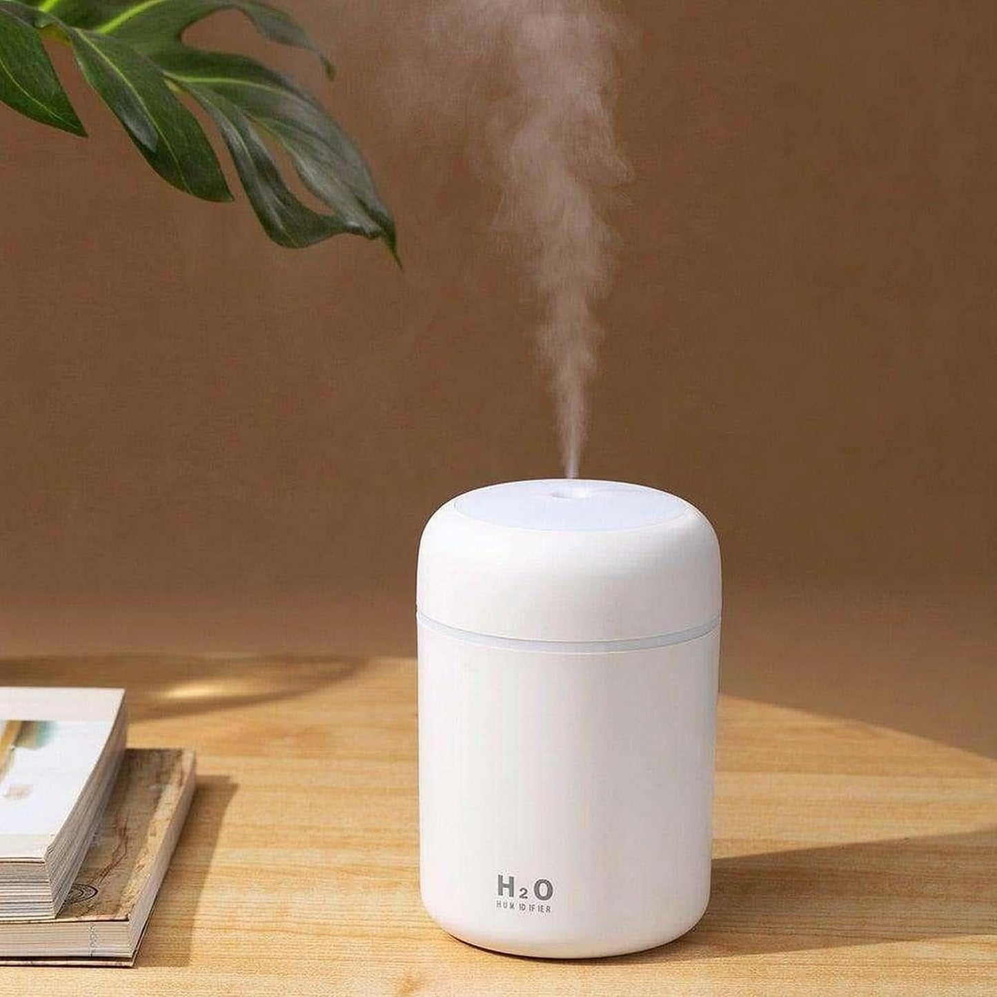 Portable Mini Humidifier, Colorful Volcanic Texture, 300mL Cool Mist Humidifier, USB Powered, Auto Shut-Off. Perfect for Bedroom, Office & Car.