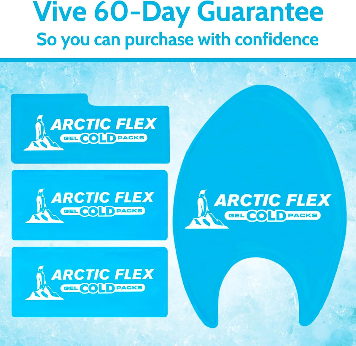 Arctic Flex Gel Replacement Packs - Ice Packs Reusable for Elbow Ice Brace