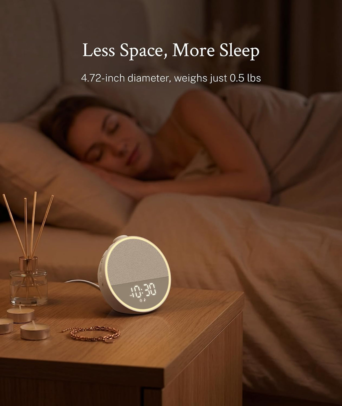 Sound Machine, Alarm Clock, Night Light, Screen-Free Sleep Routine