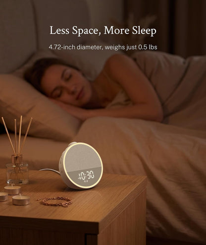 Sound Machine, Alarm Clock, Night Light, Screen-Free Sleep Routine
