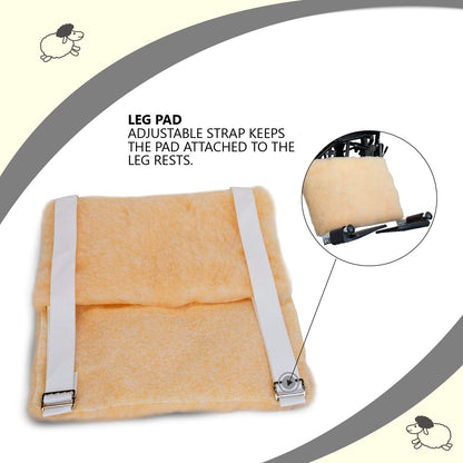 NYOrtho Faux Synthetic Sheepskin Wheelchair Armrest Cushion Pads