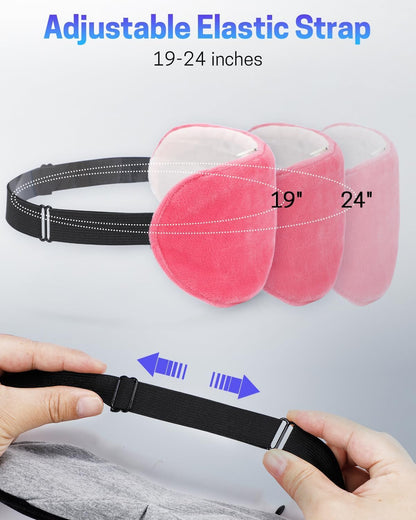 Heated Eye Mask for Dry Eyes, Stye Relief and Improved Sleep - Cordless Rechargeable Warm Compress with Graphene Heating, 3 Temp Settings, Auto Shut-Off, Washable Sleep Mask for Travel