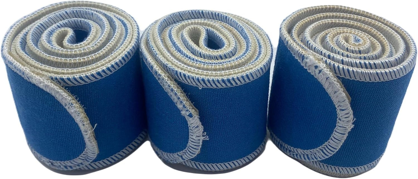 Therapeutic Treatment Wrap, 3 Count Pack, Binder Tape Like Wrap, Elastic Stretch, Effectively Holds Moist Heat Packs, Heating Packs, Cold Packs and Electrodes in Place (2.5" W x 24" L)