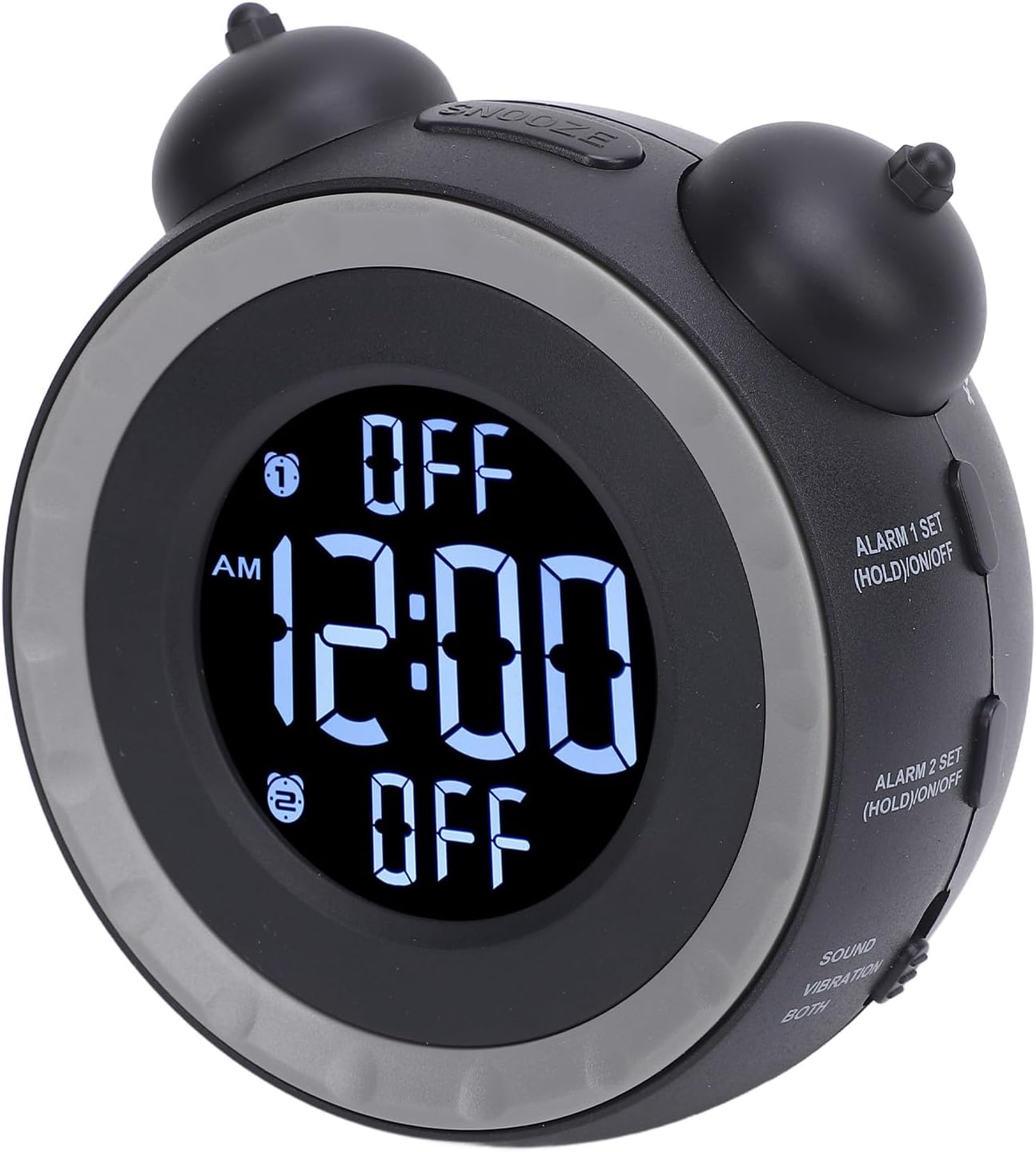 Extra Loud Alarm Clock with Bed Shaker Adjustable Volume Vibrating Bed Shaking Alarm Clock for Heavy Sleepers ABS Material