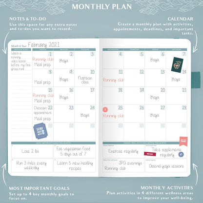 Legend Food Journal, Weight Loss & Meal Tracking Diary 5.8x8.3 Hot Pink