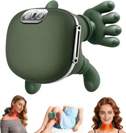 Neck Shoulder Massager with Heat, 4D Bionic Kneading Deep Tissue Relief