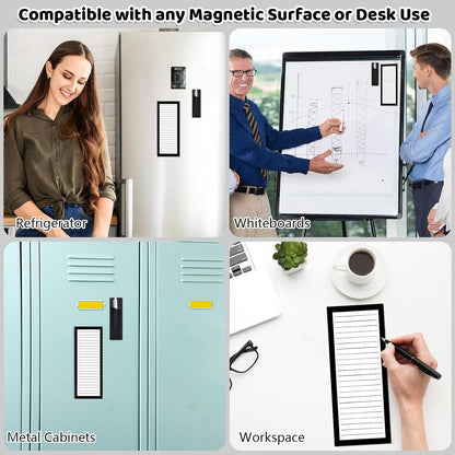 Thboxes 4 Pack Magnetic Note Pad for Fridge with Pen Holder, Totally 200 Sheets Grocery List Magnet Pad for Refrigerator Magnetic Shopping List Pad（Fruit Design） | Full-Back Magnet, 80Gsm FSC-certified Paper, School Office Home Supplies Grocery List