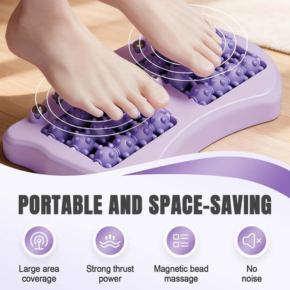 Foot Massage Roller, Portable Reflexology Massager for Relieve Pain from Plantar Fasciitis and Improved Circulation,Three Massage Techniques for Relax Muscles Suitable for Home Office Use (Orange)