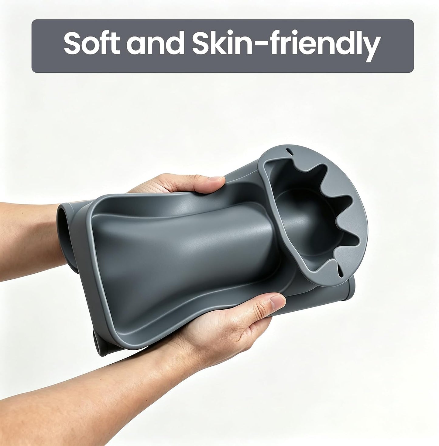 Couch Cup Holder Tray, Silicone Sofa Armrest organizer with Side Pockets for Storage Remotes, Cell-phone,Tablet or Snack, Anti-Spill and Anti-Slip Sofa Arm Tray for Recliner, Armchair Caddy (Blue)