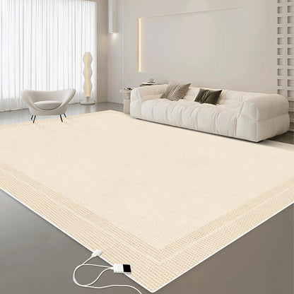 Electric Heated Carpet 35x55in Soft Plush Heating Rug 450W CX | Instant Warmth in 30s, 60 Heat Levels 12h Timer, Energy Efficient Safety Protection Ideal for Home Office Playroom 120V