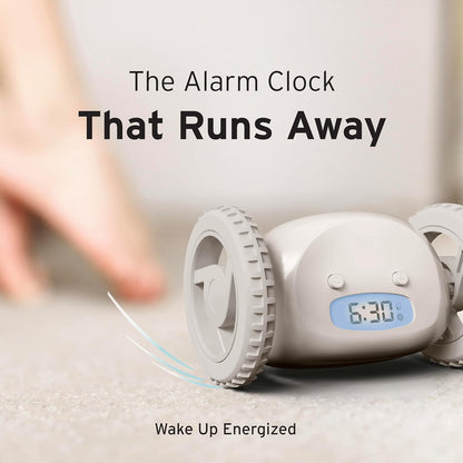 CLOCKY Alarm Clock on Wheels – Loud Rolling Alarm Clock for Heavy Sleepers