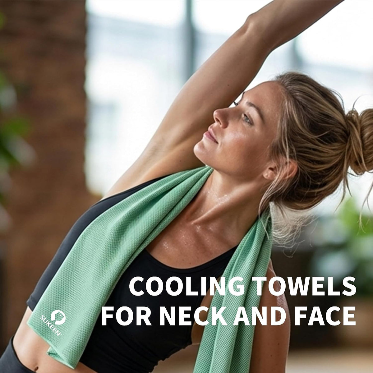 Sukeen Cooling Towels 6 Pack (40"x12"), Cooling Neck Wraps, Ice Towels, Microfiber Breathable Cooling Towel for Hot Weather, Sweat Towel for Gym, Sport, Running, Golf, Workout, Camping, Fitness