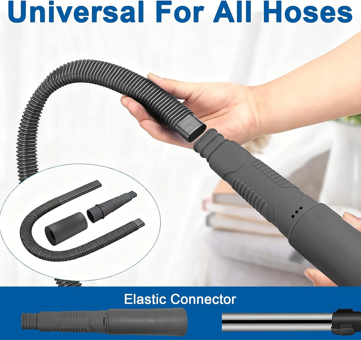 Upgraded Dryer Vent Cleaner Kit: Dryer Lint Vac Attachment, Universal Vacuum Hose Attachment Tool for Lint Removal, Clogged Ducts Deep Cleaning, Quickly Lint Remover