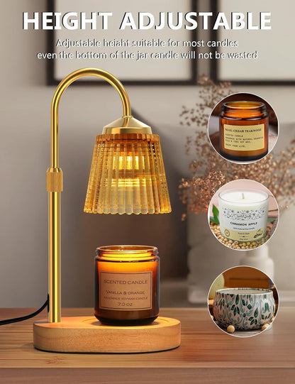 Candle Warmer Lamp with Timer Dimmable, Adjustable Lamp Candle Warmer, Birthday Gifts for Women Mom, Wax Warmer Lamp for Scented Jar, House Warming Gifts New Home Decor