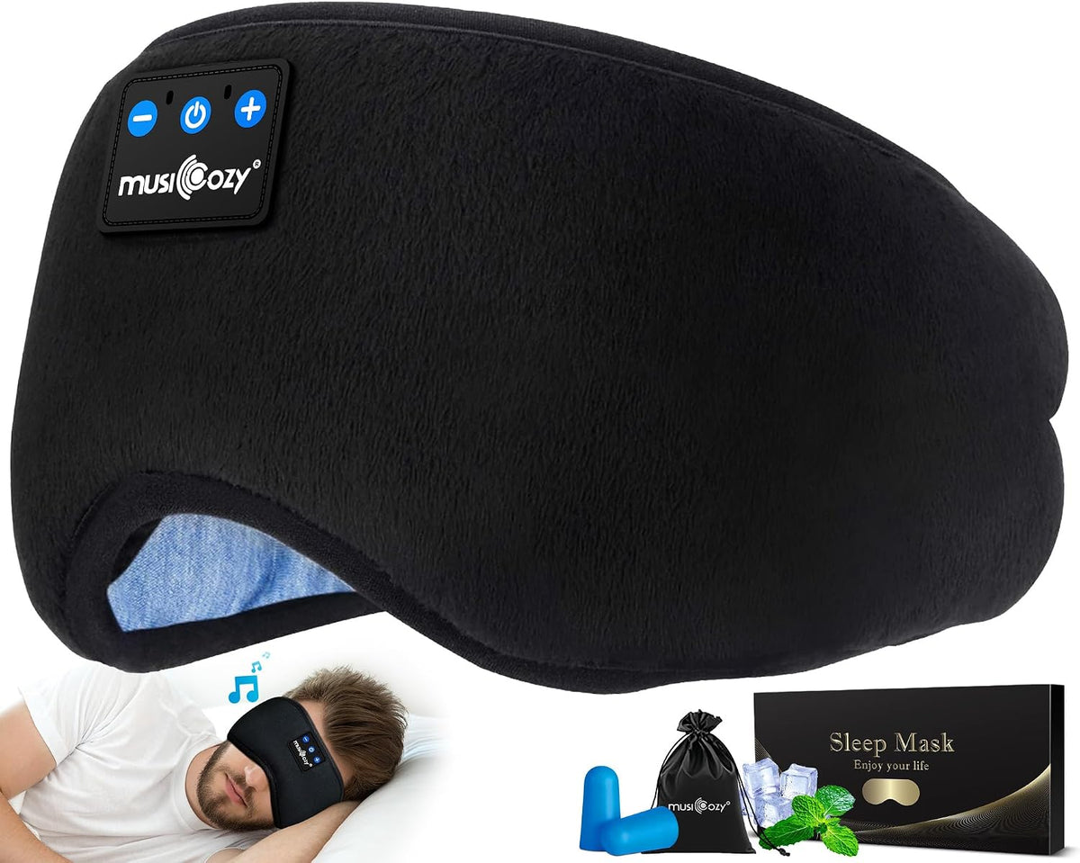 MUSICOZY Sleep Headphones Bluetooth 5.4 Sleep Mask with HD Sound