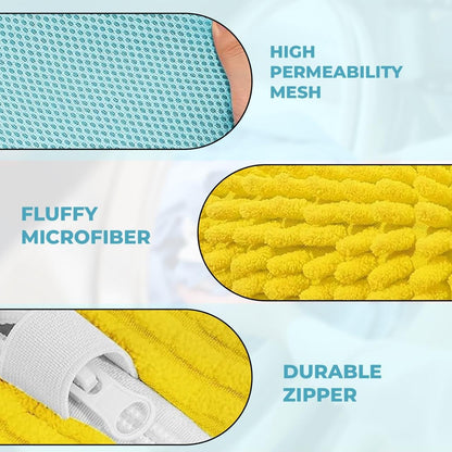 Mesh Shoe Washing Machine Bag Kit, 2 Sneaker Laundry Bags & Brush | Includes 2 Shoe Trees, YKK Zipper, Dryer Safe