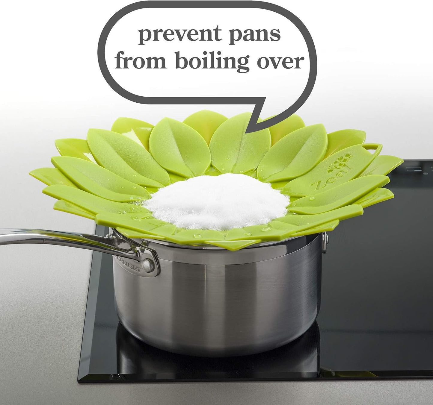 Zeal Silicone Boil Over Guard for Milkpans & Saucepans - Lime