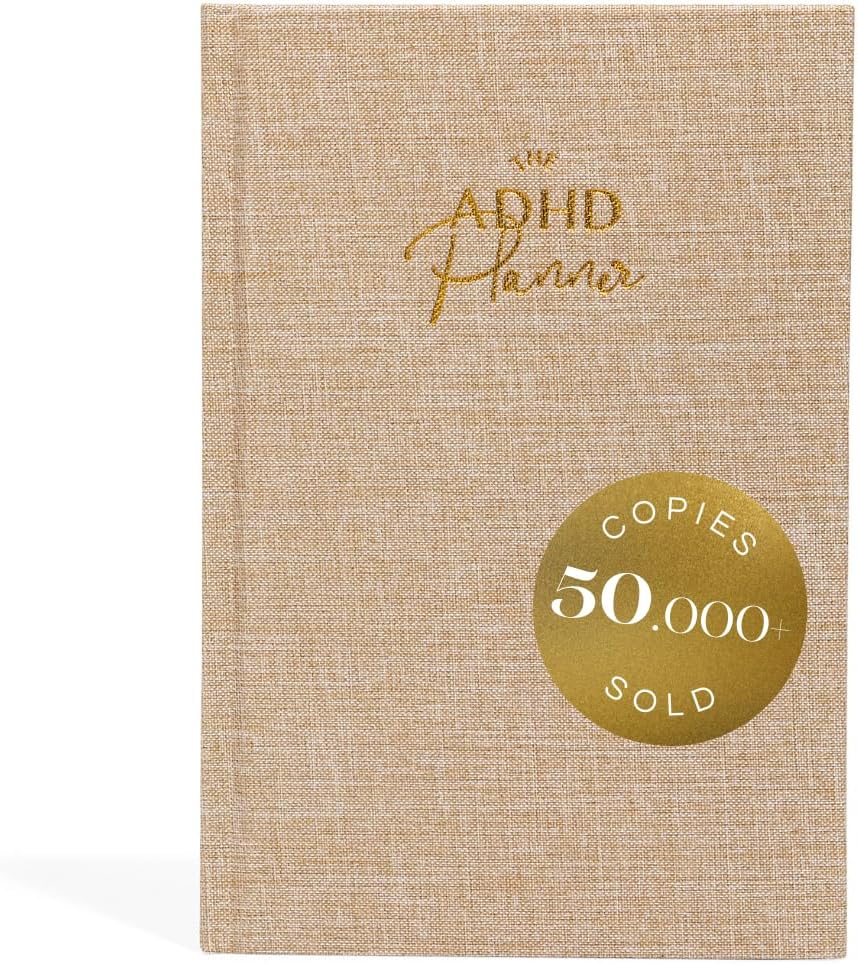 The ADHD Planner for Adults - Undated Daily & Weekly ADHD Journal for Disorganized People, 90 Days - Habit Tracker, Record Emotions & Mood - Academic Goals - Structure & Focus for Adults Brains