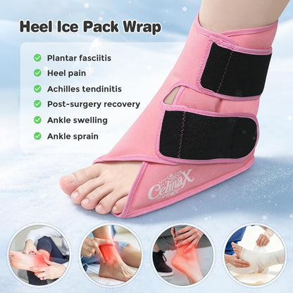 Ankle Ice Pack Wrap, Heel Ice Pack Wrap for Plantar Fasciitis Relief