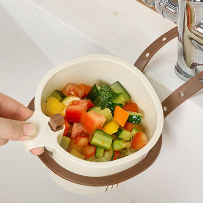 Hanging Sink Drain Basket,2026 New Cactus Kitchen Sink Strainer Basket,Self-Cleaning Faucet Hanging Filter Basket, Multifunctional Kitchen Sink Strainer Press Automatic Dumping Basket，Green