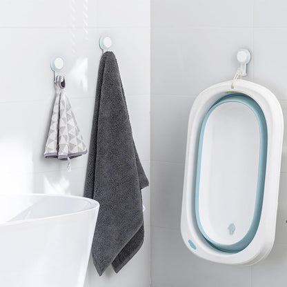 TAILI No Drill Powerful Suction Cup Razor Holder for Shower 2 Pack, Black | Waterproof, Towel, Loofah, Shaver Holder for Shower Wall, Powerful Suction Cup Hooks for Bathroom, Easy to Install and Reuse