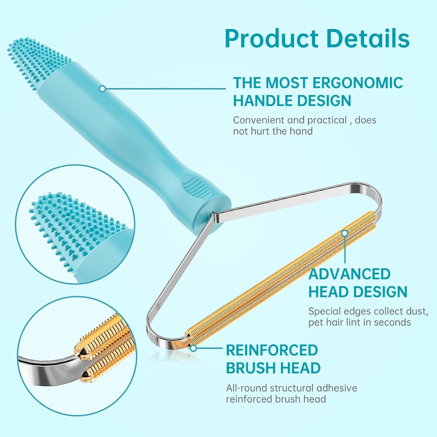 Pet Hair Remover, Dog and Cat Hair Remover, Carpet Rake, Carpet Scraper | Pet Hair Removal Tool, Carpet Rake for Pet Hair Removal, Pile Brush, Carpet, Car Cushions, Sofa, Pet Bed, Furniture, Rug